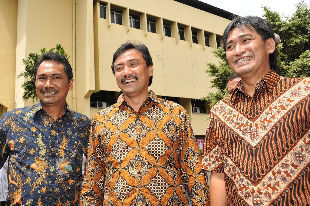 (Kiri ke kanan) Rizal Mallarangeng, Andi Alifian Mallarangeng, Choel Mallarangeng - Ant - Rosa Panggabean