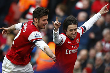 Sebiji Gol Rosicky Menangkan Arsenal