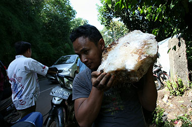 Ratusan Orang Berburu Batu Hias di Lahan Kosong Cilandak