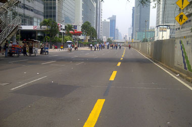 Lalin di HI hingga Istana Merdeka Ditutup