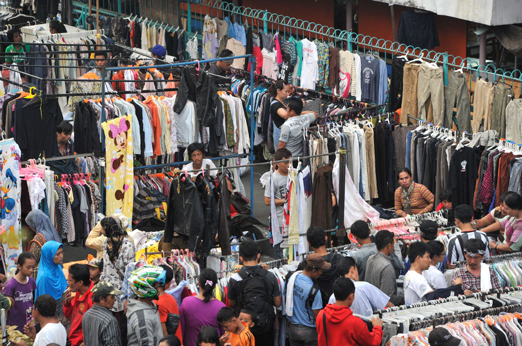 Pedagang Pasar Senen, Jakarta Pusat. -- Antara/Andhika Wahyu