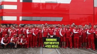 Pesan Kemenangan Pertama Schumacher di Ferrari
