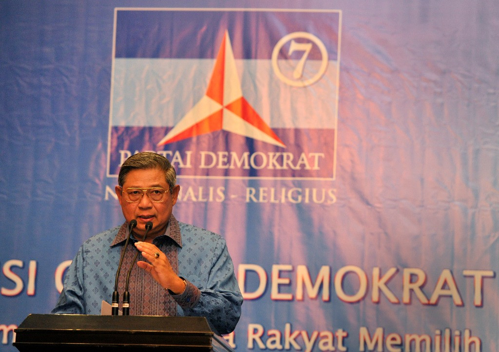SBY di Konvensi Capres Partai Demokrat/ANT/Yudhi Mahatma.