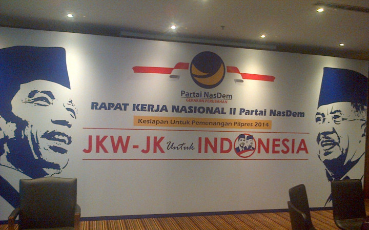 Lima Ketua Partai Pendukung Jokowi-JK Kumpul di Rakernas NasDem