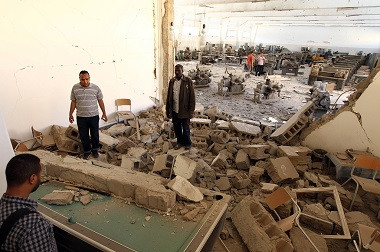 Jet Tempur Hantam Sebuah Universitas di Libya