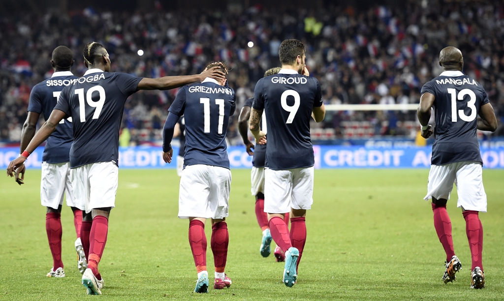 Skuat Perancis.(foto:AFP/Franck Fife)