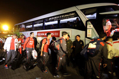 Timnas Cile Tiba di Brasil  