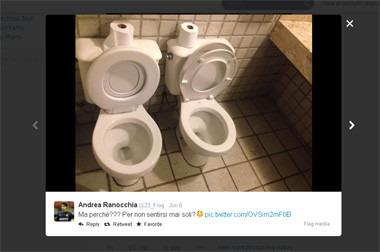 Ranocchia Pertanyakan Toilet Ganda di Brasil