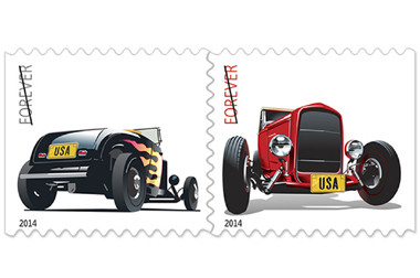 Amerika Serikat Kenang Mobil Hot Rod Lewat Prangko 