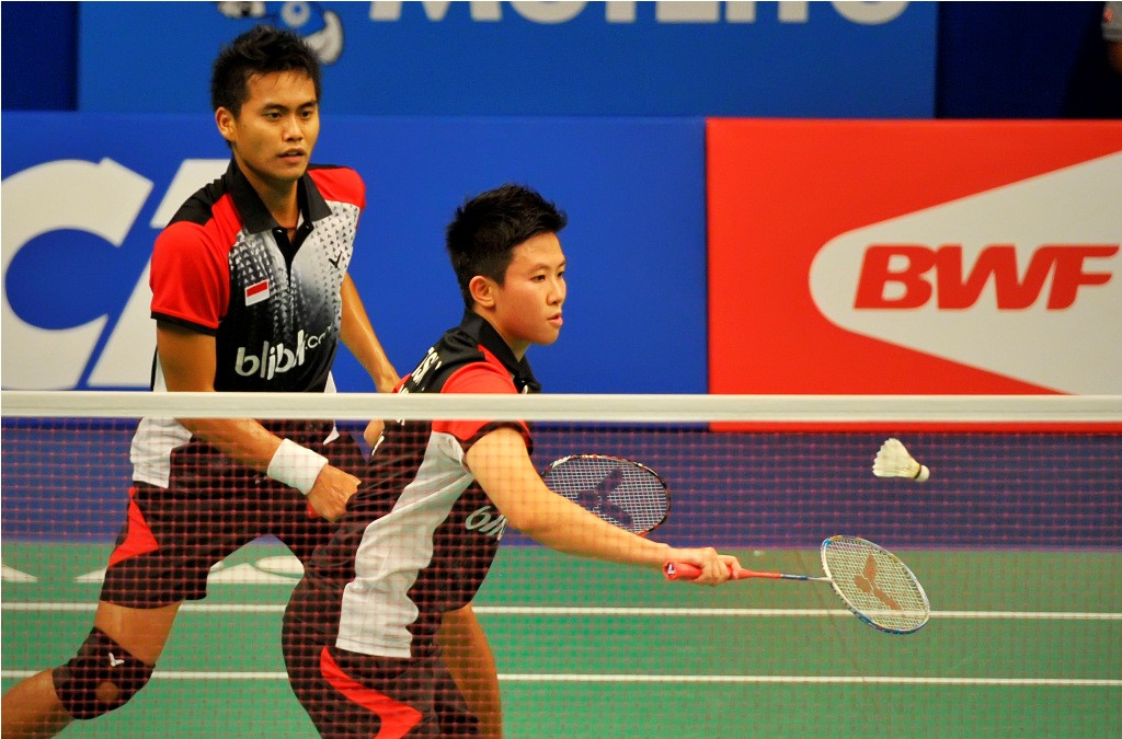 Tontowi/Liliyana.(foto:Antara/Yudhi Antara)