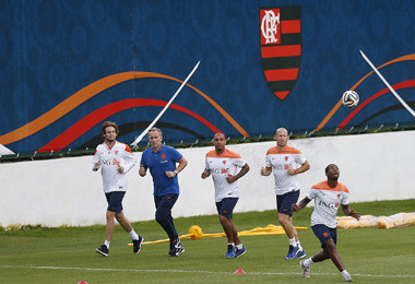 Empat Pemain Belanda tidak Berlatih Penuh