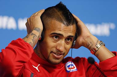 Vidal Siap Tampil Lawan Belanda