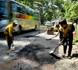 Perbaikan Jalur Mudik di Purbalingga Dikebut 