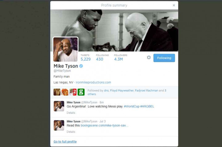 Mike Tyson Terpukau Permainan Messi