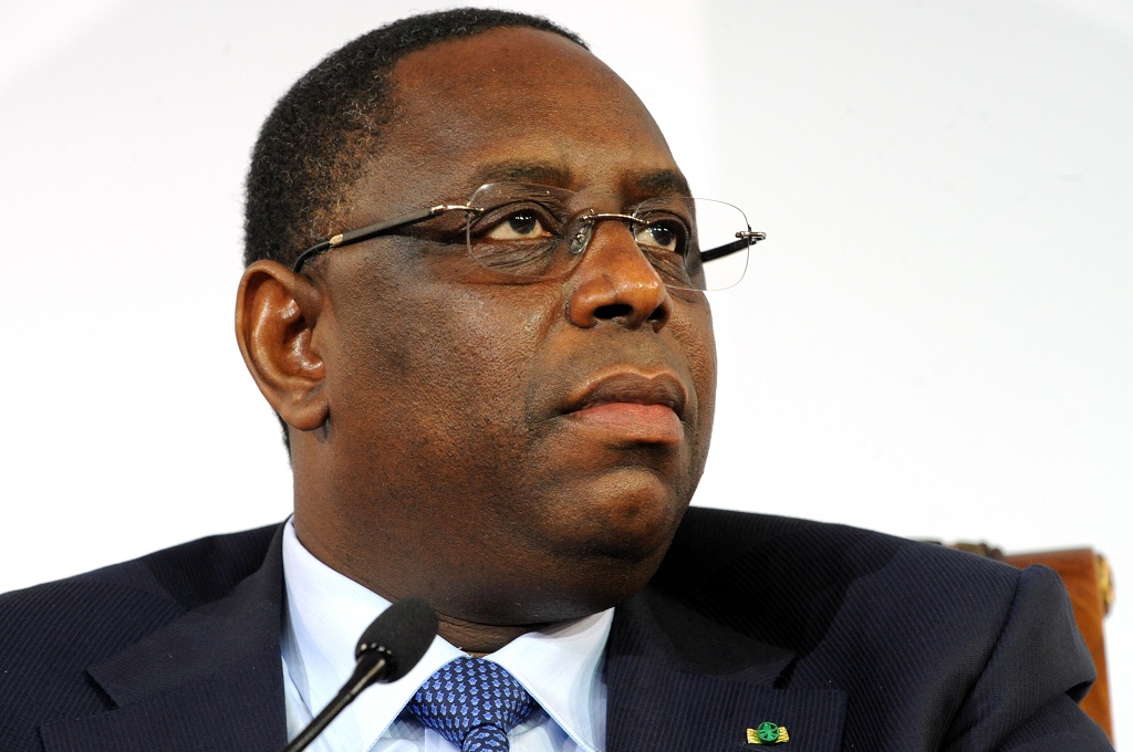 Presiden Senegal Macky Sall dalam sebuah acara di Dakar, Senegal -- SEYLLOU / AFP