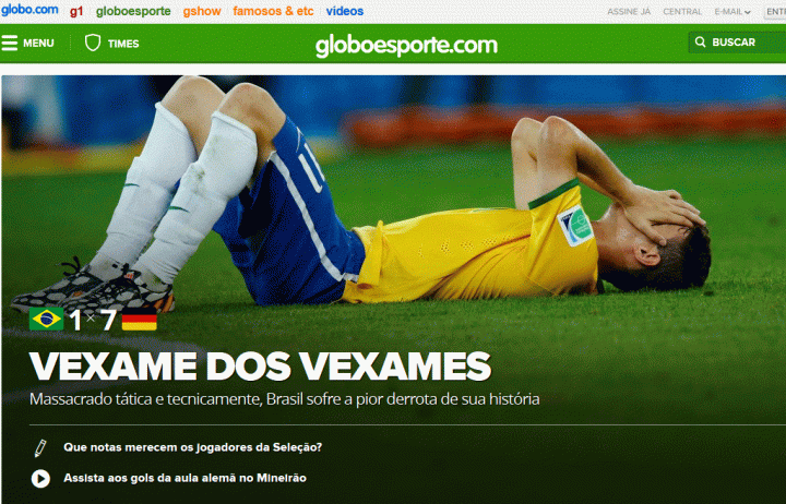 Kekalahan Paling Memalukan dalam Sejarah Brasil  