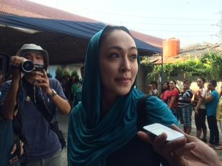 Angelina Sondakh Nyoblos di Rutan Pondok Bambu