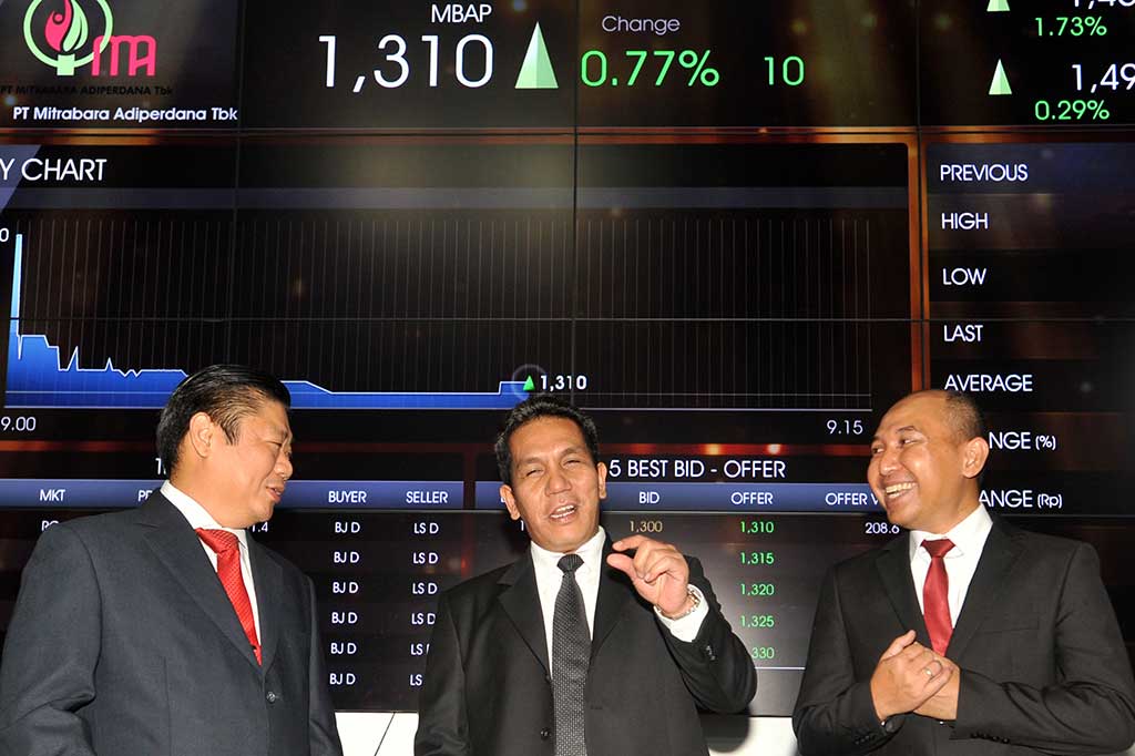 Pencatatan Saham Perdana PT Mitra Adiperdana
