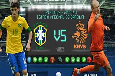 Susunan Pemain Belanda vs Brasil