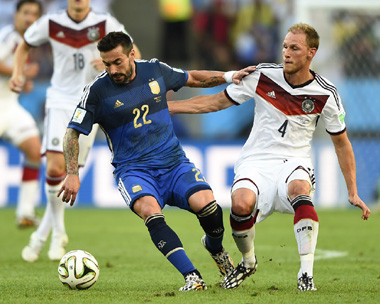 Akhir Babak Pertama, Jerman dan Argentina Imbang 0-0