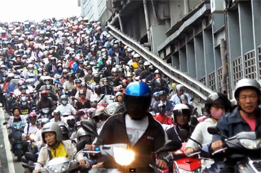 Sepeda Motor Bikin Sumpek Lalu Lintas Taiwan