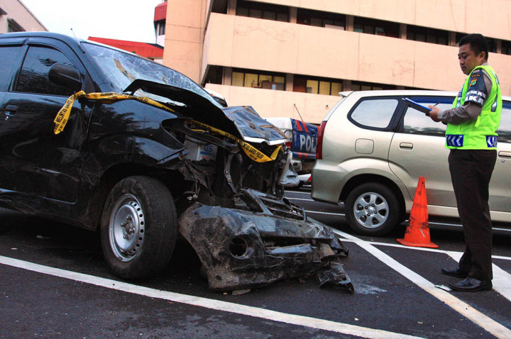 Tabrakan Kendaraan Pemudik di Sukabumi