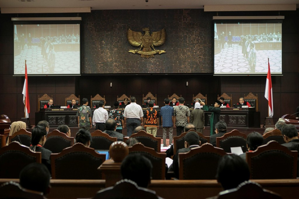 Sidang lanjutan sengketa Pilpres di Mahkamah Konstitusi -- MI/ATET DWI PRAMADIA