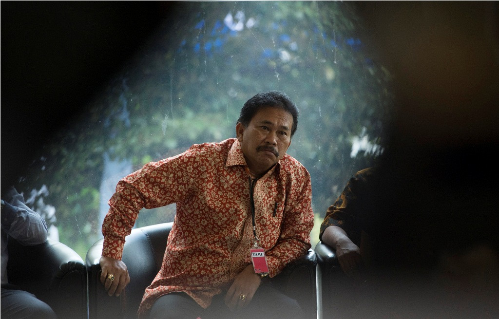 Bupati Tapanuli Tengah, Raja Bonaran Situmeang--Antara/Rosa Panggabean