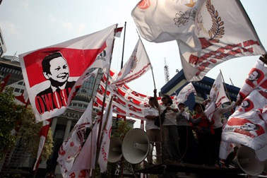 Relawan Prabowo-Hatta Kepri sudah Berangkat ke Jakarta