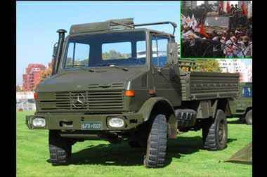 Truk Unimog, Truk Perang Dipakai Demonstran Prabowo-Hatta