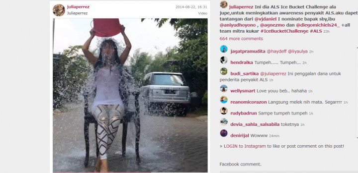  Jupe Tantang Ani Yudhoyono Lakukan Ice Bucket Challenge 