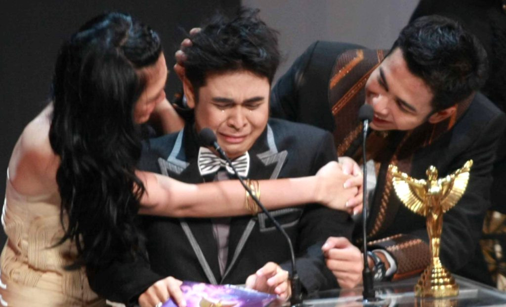 Luna Maya, Olga Syahputra, Raffi Ahmad (Foto:Antara/Muhammad Reza)