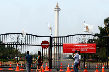 Monas Tutup Lebih Awal untuk Hindari Tindak Kejahatan