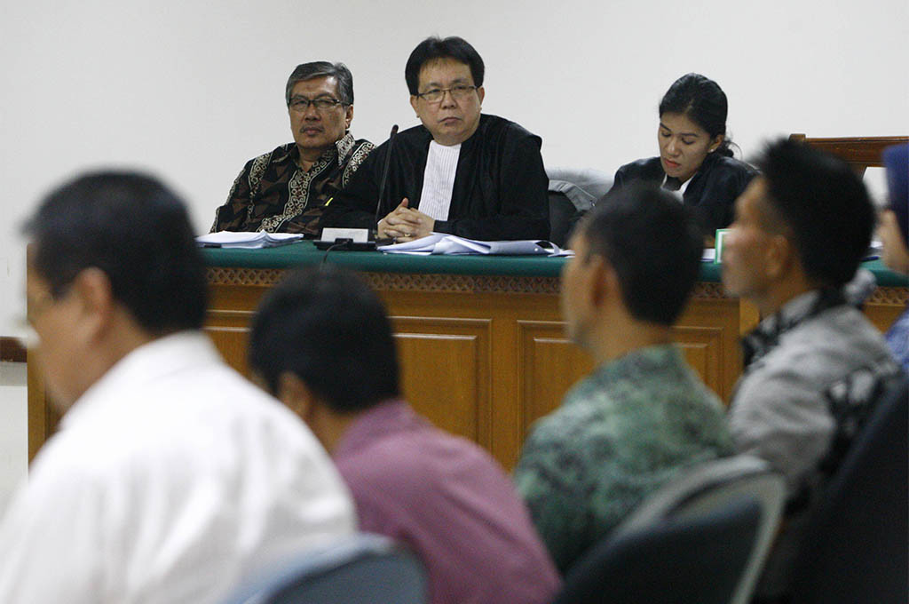 Sidang suap terdakwa Syahrul R Sempurnajaya (Foto: MI/Rommy Pujianto)