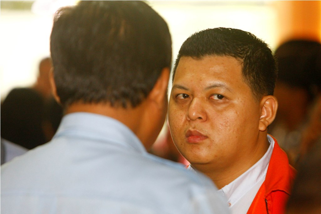  Pelaku suap Bupati Biak Numfor Yesaya Sombuk, Teddy Renyut. (Foto: MI/Rommy Pujianto)