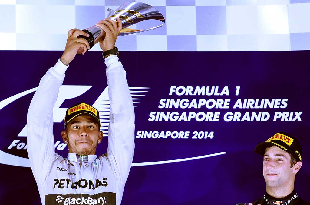 Hamilton Juara GP Singapura