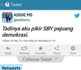 <i>Menyesal Sempat Percaya Manuver Politik SBY....</i> 