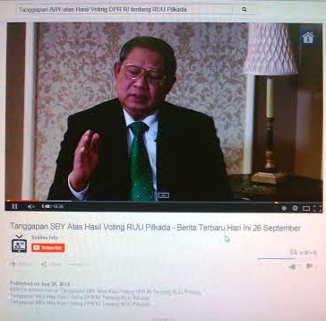 SBY: Tak Ada Fraksi Dukung Opsi Demokrat 