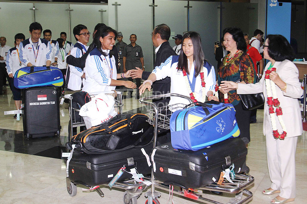 Kedatangan Tim Bulu Tangkis Indonesia 