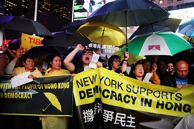 Ratusan Warga AS Dukung Unjuk Rasa Hong Kong