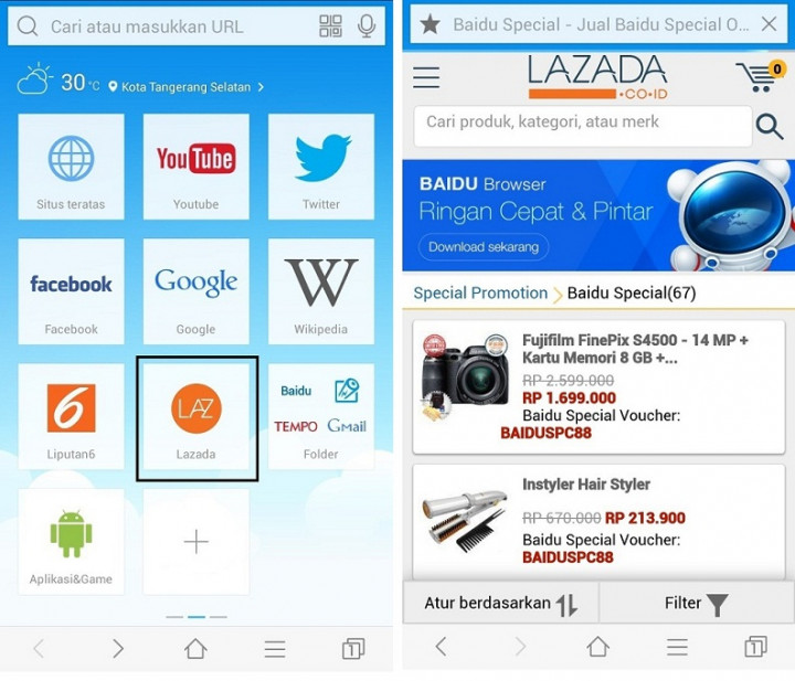 Baidu Gandeng Lazada Indonesia