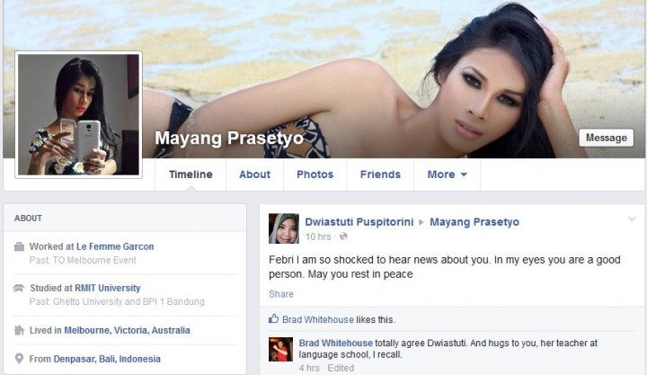 Akun Facebook Atas Nama Mayang Prasetyo Bermunculan  