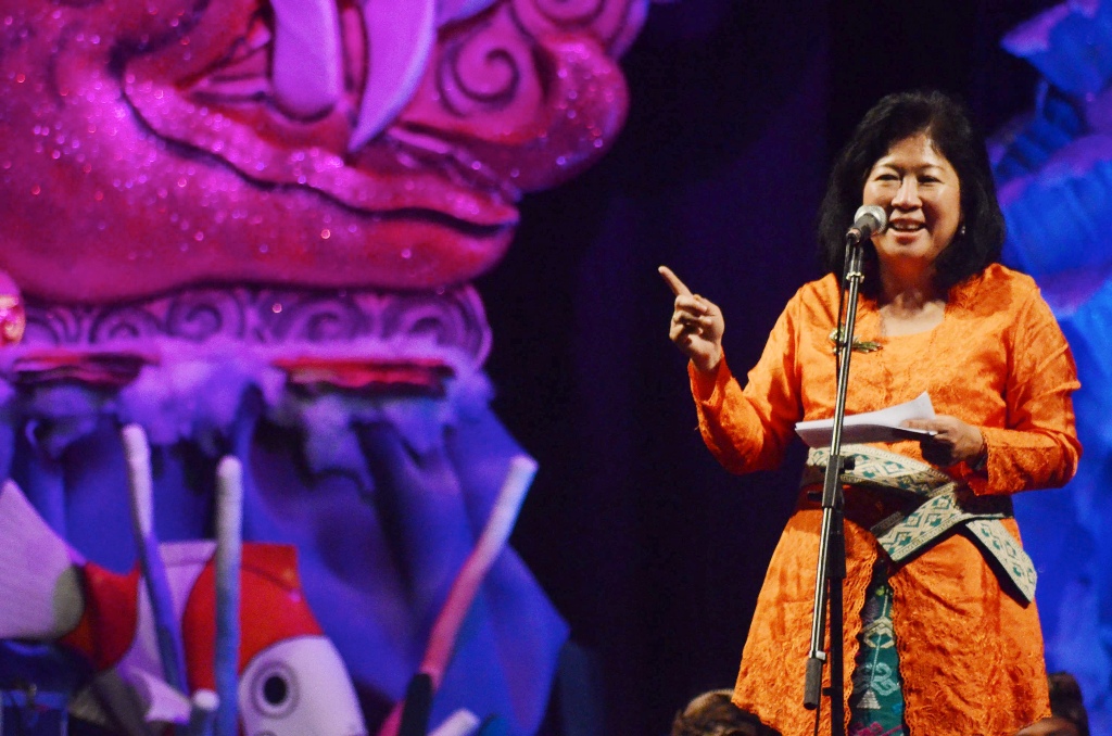 Menteri Pariwisata dan Ekonomi Kreatif, Mari Elka Pangestu -- ANTARA FOTO/Fikri Yusuf