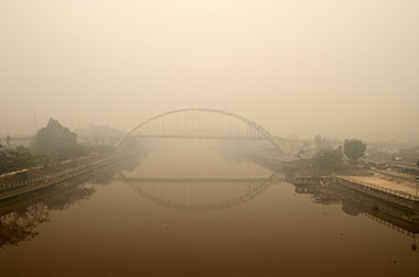 947 Titik Api, Asap Pekat Selimuti Riau