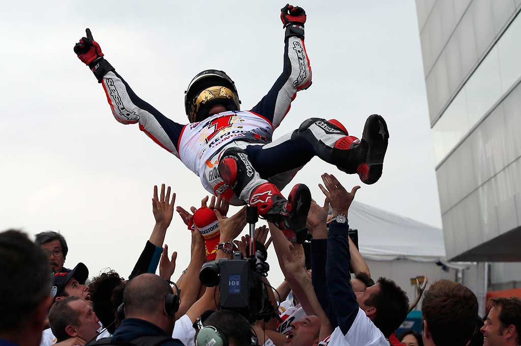 Marc Marquez Pertahankan Gelar Juara MotoGP