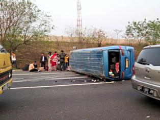  Tiga Kecelakaan Tol Terjadi di Sekitar Ibu Kota