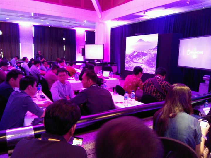 Suasana di Tempat Acara Mark Zuckerberg di Indonesia