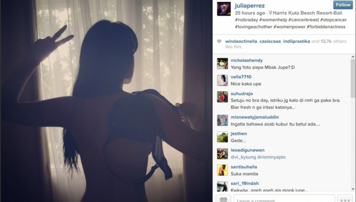 Begini Cara Jupe Dukung 'No Bra Day'