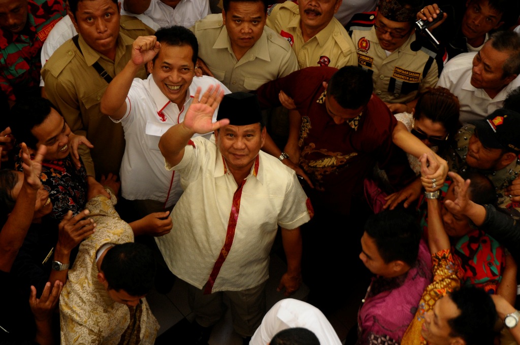 Mantan Calon Presiden Prabowo Subianto--Antara/Novrian Arbi