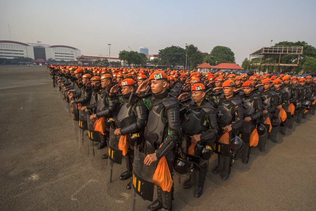 Ilustrasi apel TNI---Antara/VITALIS YOGI TRISNA 